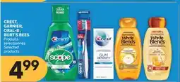 Brunet CREST, GARNIER, ORAL-B, BURT'S BEES Produits sélectionnés offer