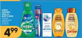 Brunet CREST, GARNIER, ORAL-B, BURT'S BEES Produits sélectionnés offer
