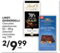 Brunet LINDT, GHIRARDELLI Chocolats sélectionnés offer