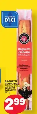 Marché Bonichoix AU PAIN D'ORE CIABATTA BAGUETTE offer