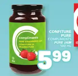 Marché Bonichoix COMPLIMENTS PURE JAM offer