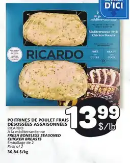 Marché Bonichoix RICARDO FRESH BONELESS SEASONED CHICKEN BREASTS offer
