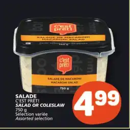 Marché Bonichoix C'EST PRÊT! SALAD OR COLESLAW offer