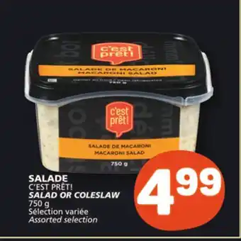 Marché Bonichoix C'EST PRÊT! SALAD OR COLESLAW offer