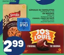 Marché Bonichoix VACHON SARA LEE COOKIES, CAKES OR TARTS offer