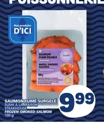Marché Bonichoix STEAKHOUSE FROZEN SMOKED SALMON offer