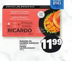 Marché Bonichoix RICARDO FROZEN FROZEN SALMON BURGERS offer