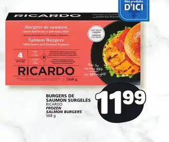 Marché Bonichoix RICARDO FROZEN FROZEN SALMON BURGERS offer