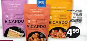Marché Bonichoix RICARDO CAKE, THIN CREPE, PANCAKES, BROWNIE, COOKIES OR MUFFIN MIX offer