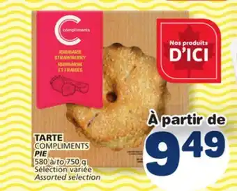 Marché Bonichoix TARTE COMPLIMENTS offer