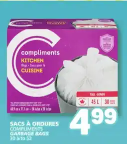 Marché Bonichoix COMPLIMENTS GARBAGE BAGS offer