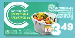 Marché Bonichoix COMPLIMENTS COMPOSTABLE GARBAGE BAGS offer