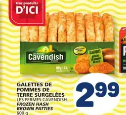 Marché Bonichoix LES FERMES CAVENDISH FROZEN HASH BROWN PATTIES offer