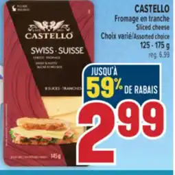 Marché Adonis CASTELLO FROMAGE EN TRANCHE | CASTELLO SLICED CHEESE offer