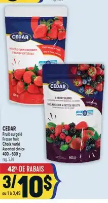 Marché Adonis CEDAR FRUIT SURGELÉ | CEDAR FROZEN FRUIT offer