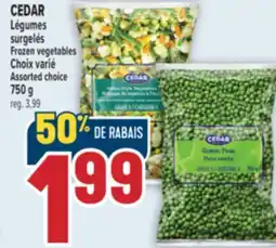 Marché Adonis CEDAR LÉGUMES SURGELÉS | CEDAR FROZEN VEGETABLES offer