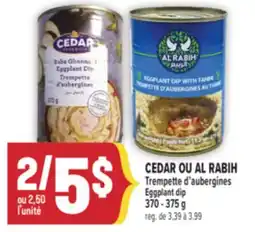 Marché Adonis CEDAR OU AL RABIH TREMPETTE D'AUBERGINES | CEDAR OU AL RABIH EGGPLANT DIP offer