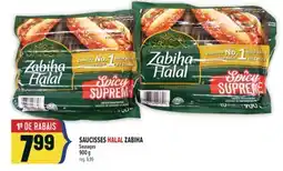 Marché Adonis SAUCISSES HALAL ZABIHA | ZABIHA HALAL SAUSAGES offer