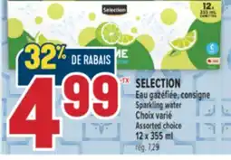 Marché Adonis SELECTION EAU GAZÉFIÉE | SELECTION SPARKLING WATER offer