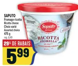 Marché Adonis SAPUTO FROMAGE RICOTTA | SAPUTO RICOTTA CHEESE offer