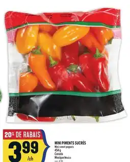 Marché Adonis MINI PIMENTS SUCRÉS | MINI SWEET PEPPERS offer