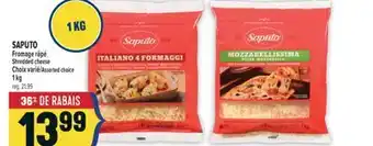 Marché Adonis SAPUTO FROMAGE RÂPÉ | SAPUTO SHREDDED CHEESE offer
