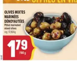 Marché Adonis OLIVES MIXTES MARINÉES DÉNOYAUTÉES | PITTED MARINATED MIXED OLIVES offer