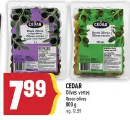 Marché Adonis CEDAR OLIVES VERTES | CEDAR GREEN OLIVES offer