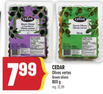 Marché Adonis CEDAR OLIVES VERTES | CEDAR GREEN OLIVES offer