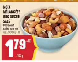 Marché Adonis NOIX MÉLANGÉES BBQ SUCRÉ SALÉ | BBQ SWEET SALTED NUTS MIX offer