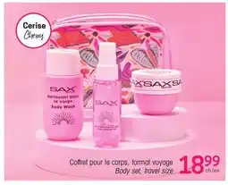 Uniprix SAX Coffret pour le corps, format voyage/Body set, travel size offer