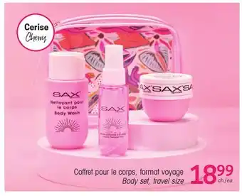 Uniprix SAX Coffret pour le corps, format voyage/Body set, travel size offer