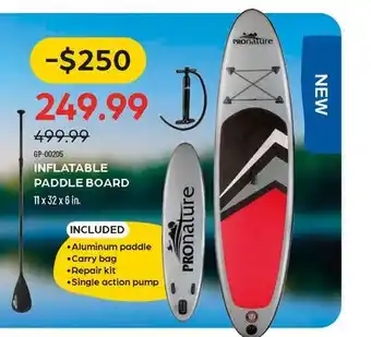Pronature PRONATURE INFLATABLE PADDLE BOARD offer