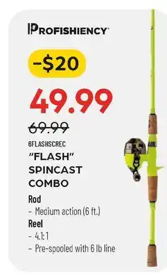 Pronature PROFISHIENCY FLASH SPINCAST COMBO offer