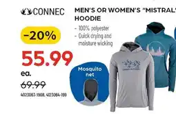 Pronature CONNEC MEN'S OR WOMEN'S MISTRAL HOODIE offer