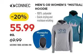Pronature CONNEC MEN'S OR WOMEN'S MISTRAL HOODIE offer