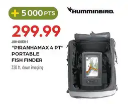 Pronature HUMMINBIRD PIRANHAMAX 4 PT PORTABLE FISH FINDER offer