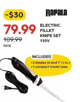Pronature RAPALA ELECTRIC FILLET KNIFE SET 110V offer