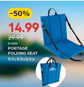 Pronature PRONATURE PORTAGE FOLDING SEAT offer