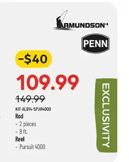 Pronature AMUNDSON SALT WATER SPINNING COMBO offer