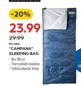 Pronature CAMPANA CAMPANA SLEEPING BAG offer