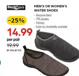 Pronature Deckpaws MEN'S OR WOMEN'S WATER SHOES offer