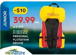 Pronature PRONATURE PERSONAL FLOTATION DEVICE offer
