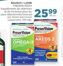 Proxim BAUSCH + LOMB Selected eye vitamin and mineral supplements offer