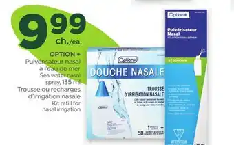 Proxim OPTION + Sea water nasal spray, Kit refill for nasal irrigation offer