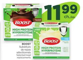 Proxim BOOST Selected meal replacements offer
