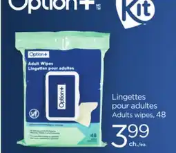 Proxim Option Adults wipes offer