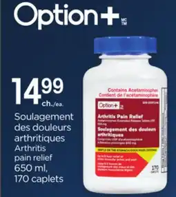 Proxim OPTION+ Arthritis pain relief offer