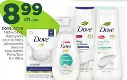 Proxim DOVE, DOVE MEN+CARE Selected body washes offer