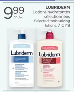 Proxim LUBRIDERM Selected moisturizing lotions offer